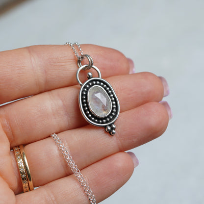 Moonstone Shadowbox Necklace