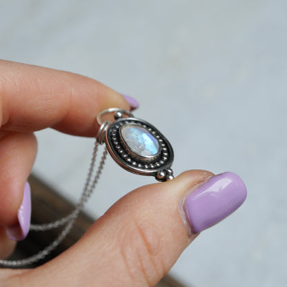 Moonstone Shadowbox Necklace