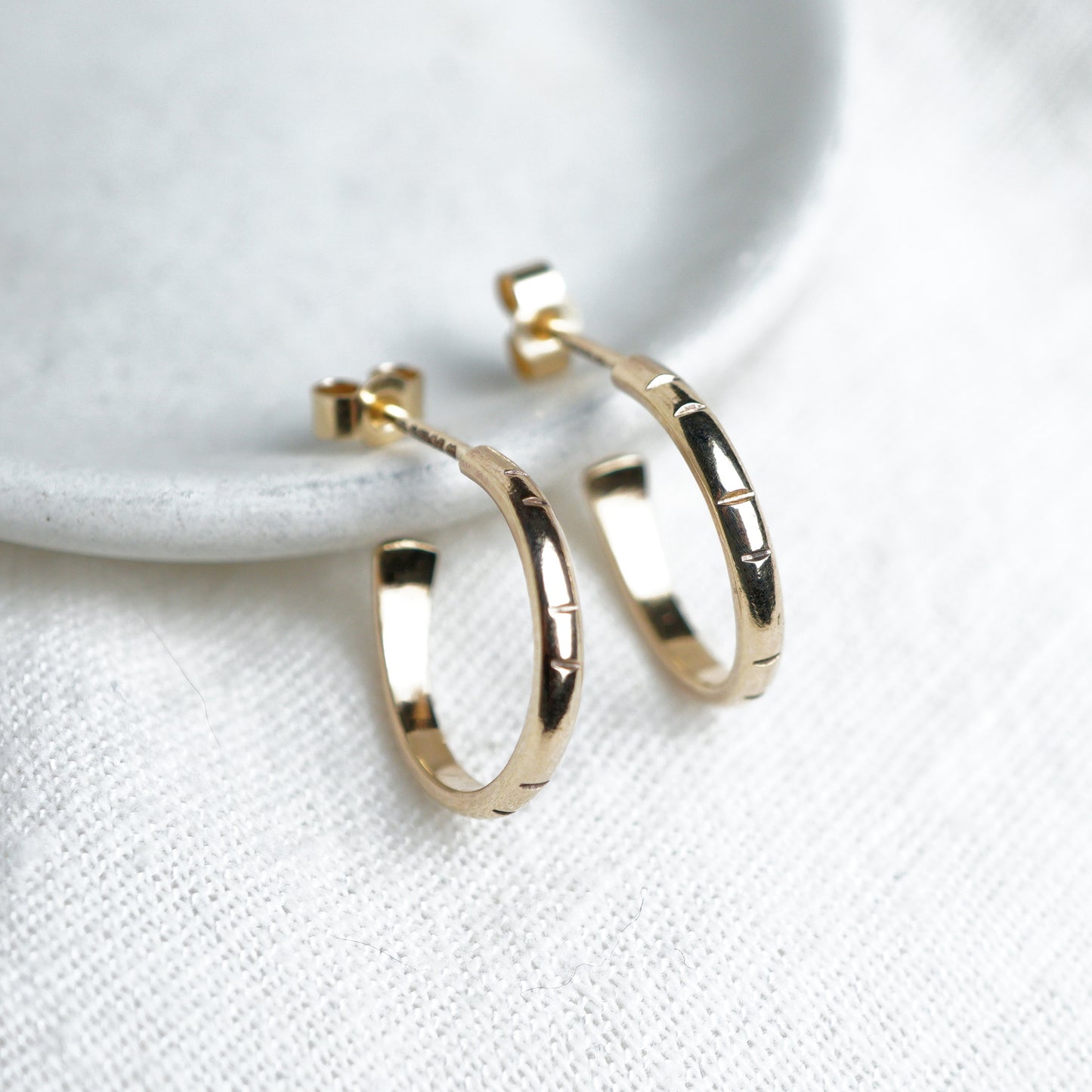 Solid 9ct Gold Hoops