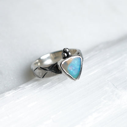 Australian Opal Ring ✦ UK Size H ✦