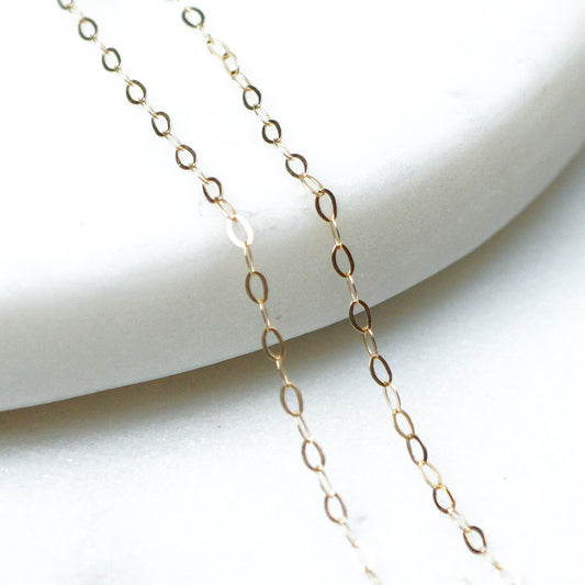 9ct Gold Trace Chain: 1.2mm