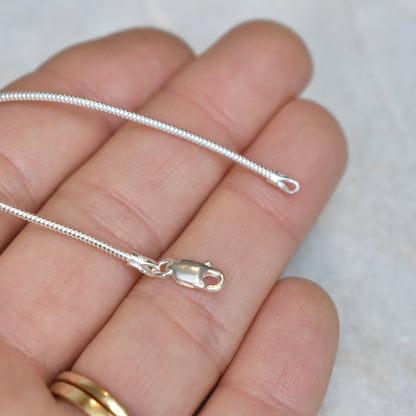 Silver Snake Chain: 1.2mm