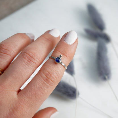 Tiny Kyanite Ring ✦ UK Ring Size I ✦