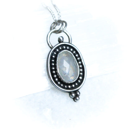 Moonstone Shadowbox Necklace