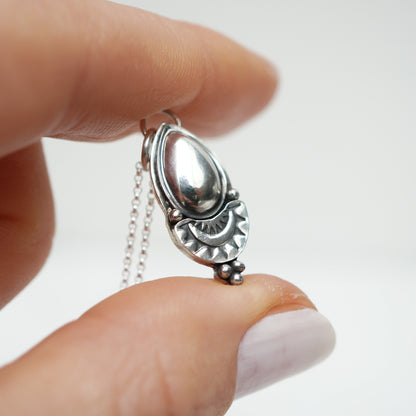 Sterling Silver Boho Pendant