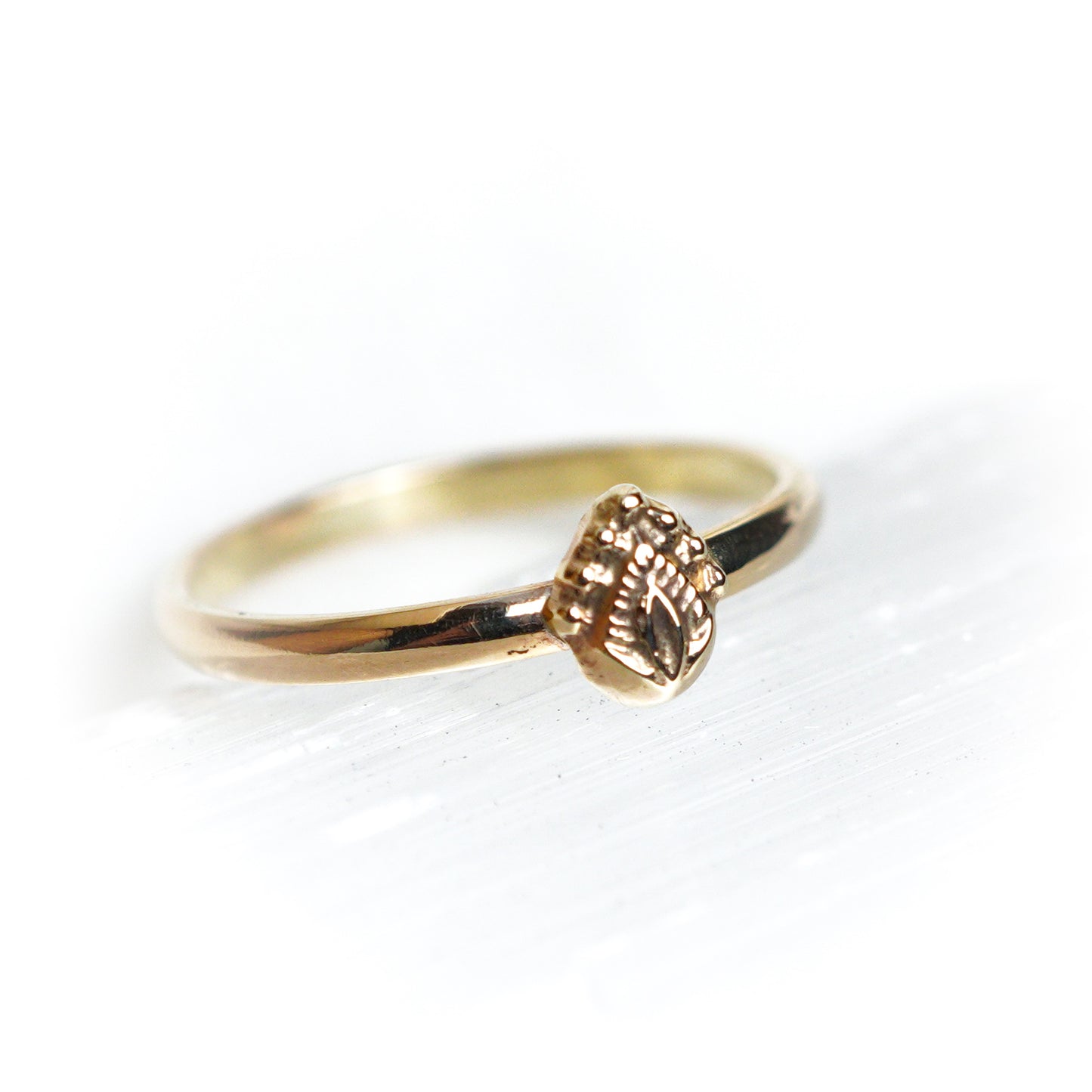9ct Gold Indian Flower Ring ✦ UK Size P ✦