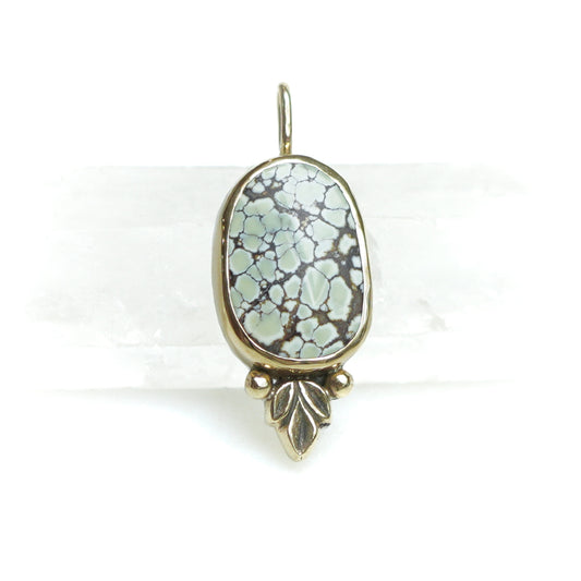 9ct Gold & Sterling Silver Poseidon Variscite Pendant